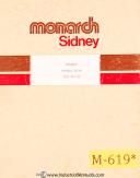 Monarch-Monarch Spindle Drive Type FR-100 Operations and Parts Manual 1977-FR-100-01